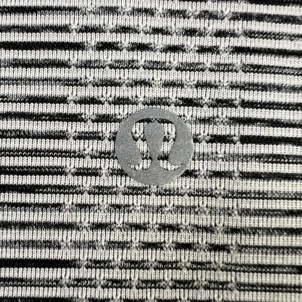 Lululemon Swiftly Tech Long Sleeve Top Race Length‎ 6 Gray White Stripe Shirt - Image 8