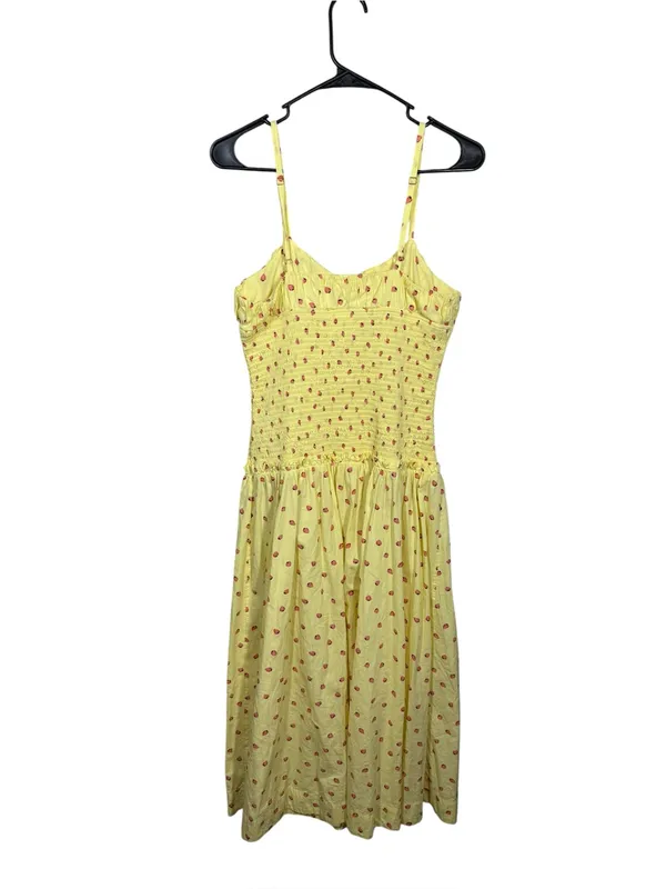 Free People Lavender Daze Strawberry Print Dress Sz Small - Image 4