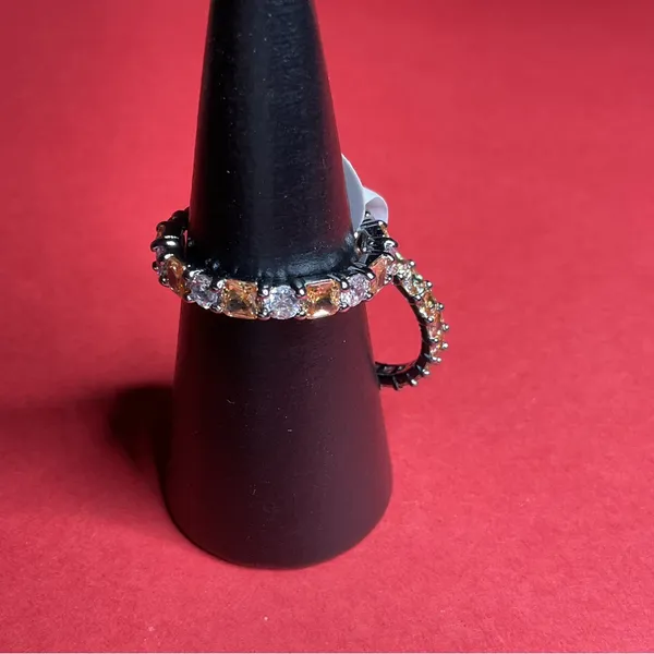 Bomb Party RBP8424 “Paint The Town” Lab Created Topaz on Hematite Sz 10 Ring NWT - Image 4