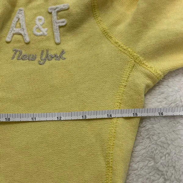 Abercrombie-fitch Women's Yellow Hoodie - Image 8