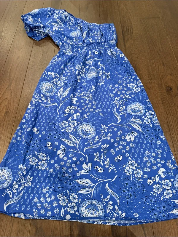 Sugarlips Amaya Mixed Print Bridgette One Shoulder Midi Dress Size XS - C11-725 - Image 3