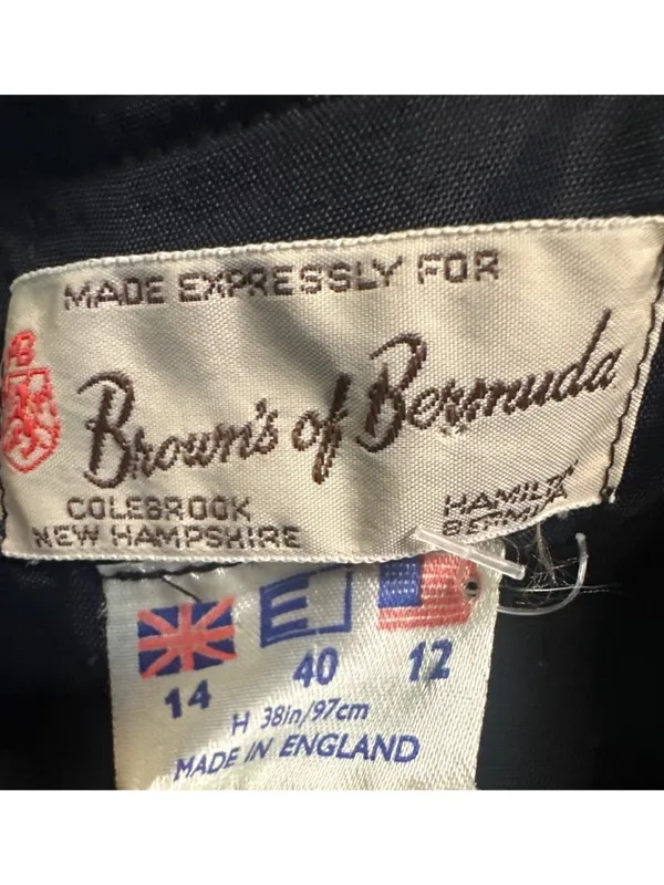 Vintage Browns of Bermuda Plaid Pure New Wool Vest US 12 Made England Old Money - Image 8