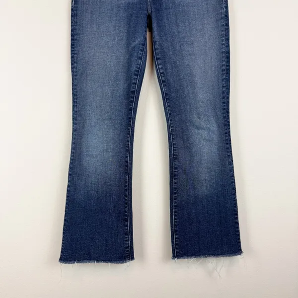 Mother The Hustler Ankle Frayed Bootcut Kick Flare Jeans‎ Lust for Life Size 23 - Image 4