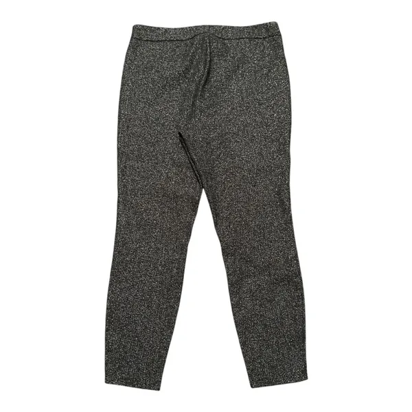 Large Nanette Lepore Metallic silver, black ankle length skinny pants. - Image 2