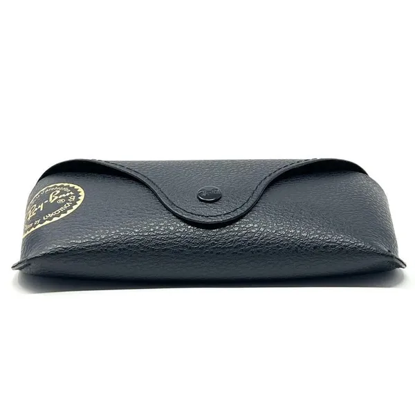 Ray-Ban Black Leather Glasses Case for Sunglasses Eyeglasses with Cleaning Cloth - Image 4