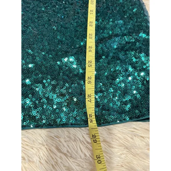 Green Sequin Hoco Dress By Hello Molly Size 6 Homecoming Cocktail NWT - Image 3