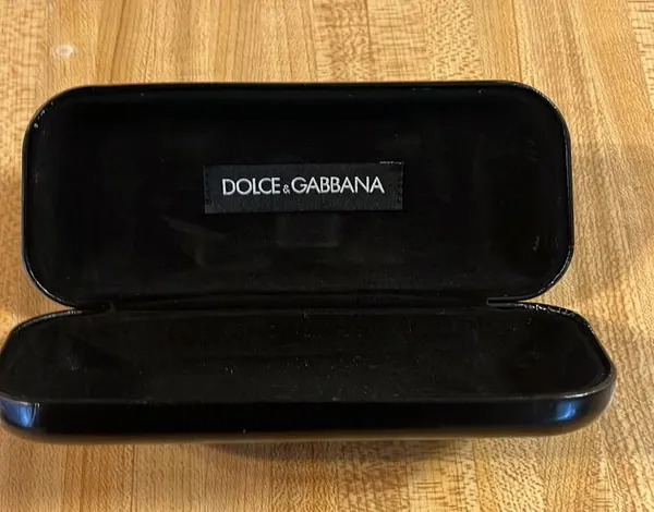 Dolce & Gabbana eyeglass case hard shell black. - Image 3