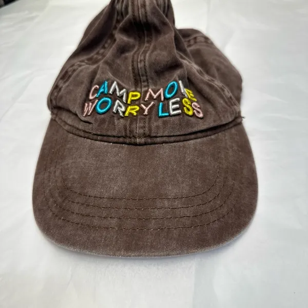 Brown Embroidered Cap - Image 6