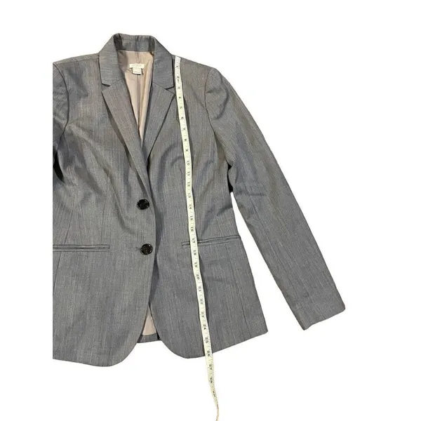 J. Crew Factory Women’s Lightweight Wool Blend Gray Suit Blazer F3731 size 2‎ - Image 10