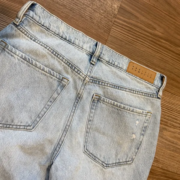 PACSUN Light Blue Distressed 90’s Straight Jeans - Image 7