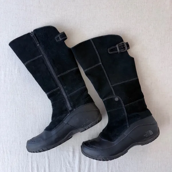 The North Face Anna Purna‎ 8.5 Black Tall Waterproof Primaloft Winter Boots - Image 3