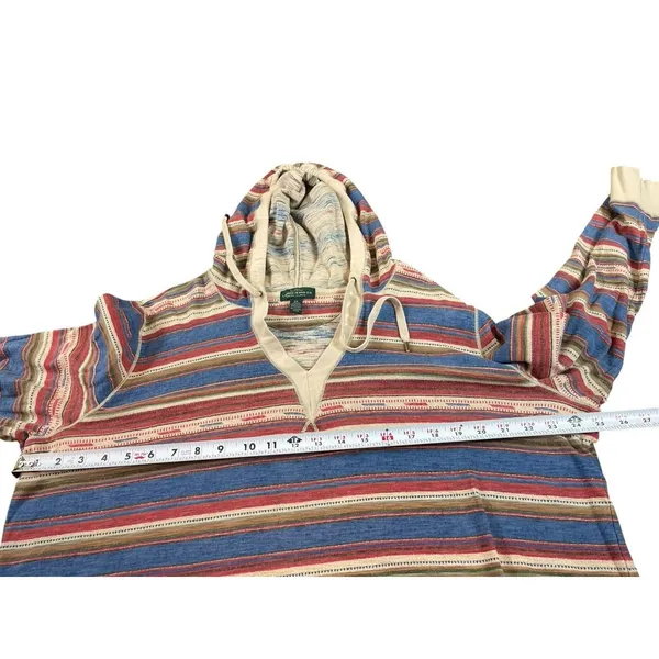 Ralph Lauren Jeans Co 2X Striped Hoodie Aztec Western Long Sleeve Pullover Top - Image 6