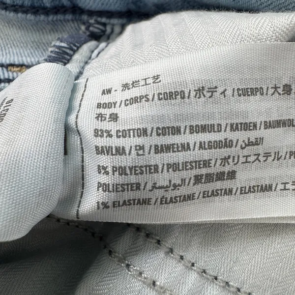Abercrombie & Fitch The Flare Ultra High Rise Jean 10 Long Light Wash Retro Boho - Image 12