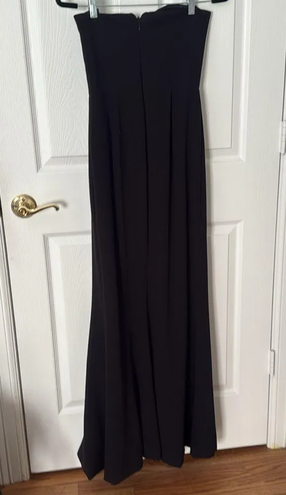 Dress the population Black Strapless Evening Gown size medium - Image 5