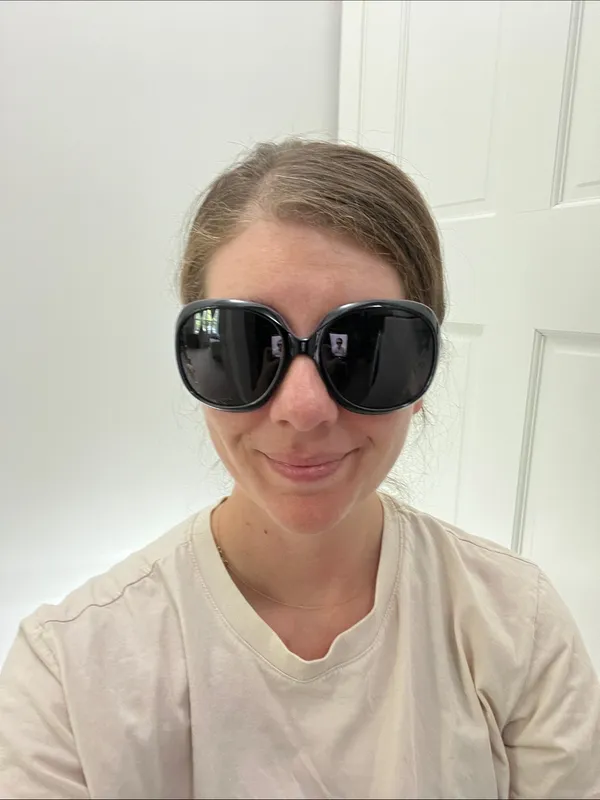 NIB Joopin Black Round Oversized Sunglasses - Image 10