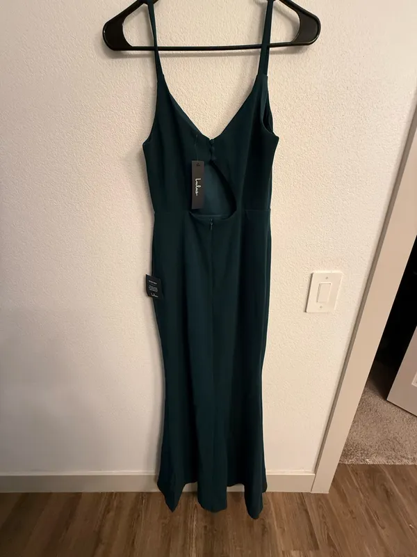 Lulus Maxi Dress Green Emerald - Image 2