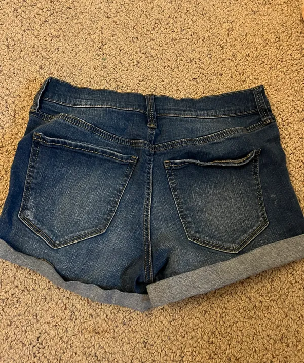 Mudd Dark denim ripped jean shorts - Image 2