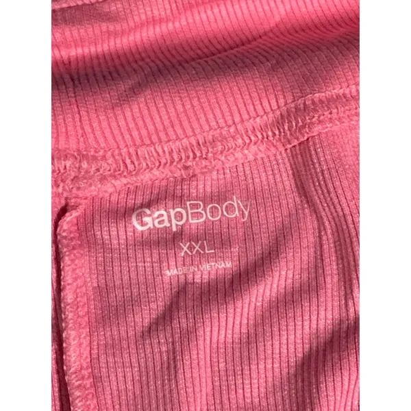 GapBody Womens Pink Ribbed Lounge Shorts XXL Elastic‎ Waist Relaxed 825459-02-1 - Image 3