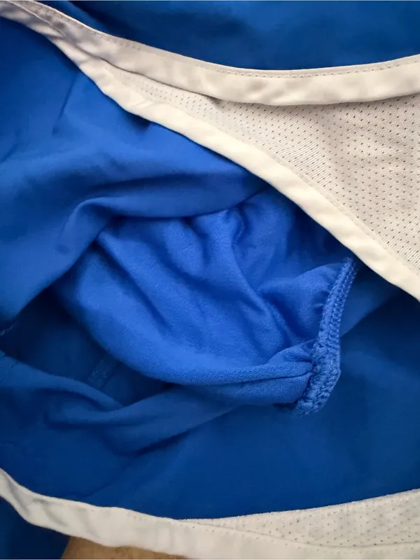 Nike Dri-FIT Blue & White Running Shorts - Image 5