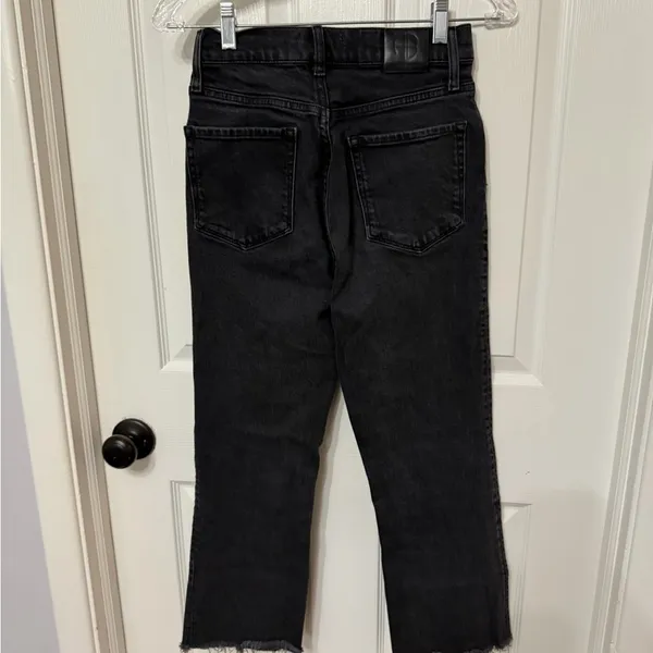 ANINE BING straight leg jeans‎ raw hem high rise 25 - Image 6