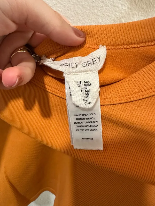 Long sleeve top Orange Size M - Image 3