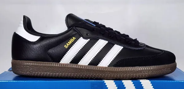 Women's size 9/Men's size 8 (UK 7.5) Adidas Samba Black white gum - Image 2