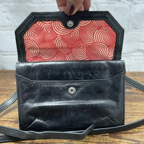 HOBO‎ International Black Leather Crossbody Purse Wallet - Image 6