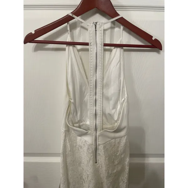 Lulus Romantic Message White Lace Midi Dress XS Bridal Shower Wedding NWT - Image 12