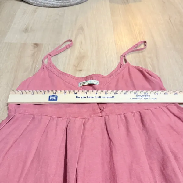 Vintage Y2K Old Navy Linen Button Front Mini Sundress Tunic Dress Size‎ M - Image 4