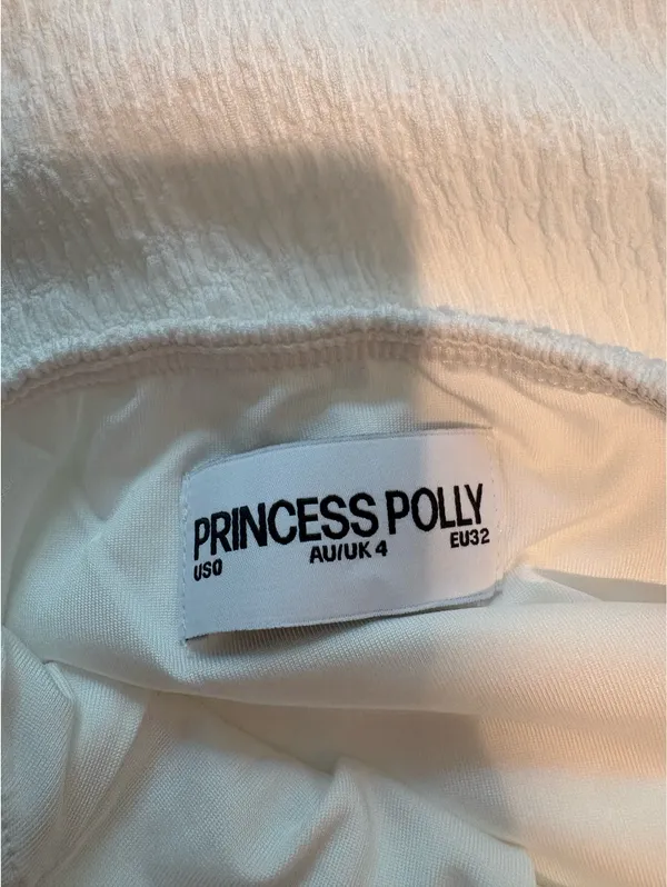 Princess Polly Midi Dress White - Image 3