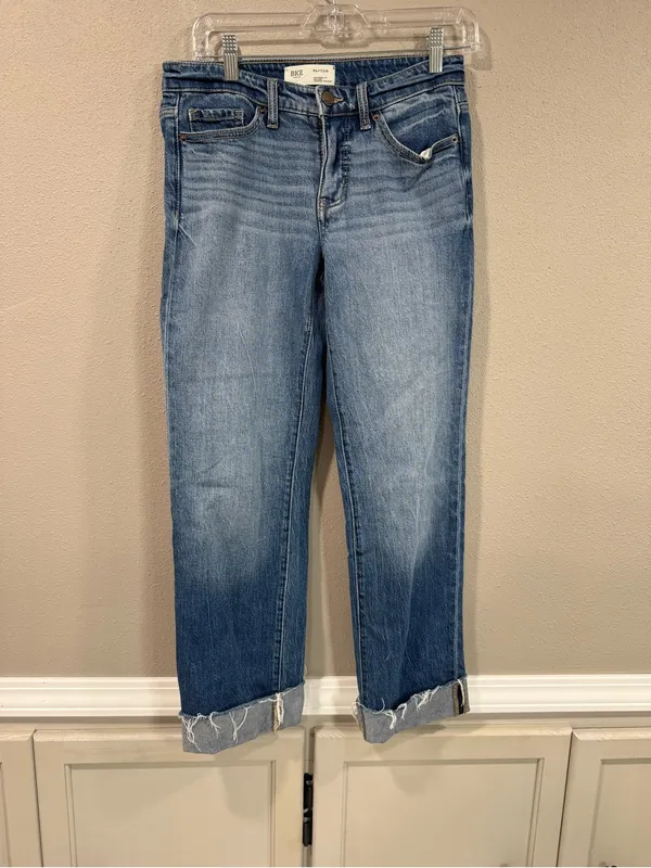 BKE Payton Cropped Straight Stretch Cuffed Jean - Image 5