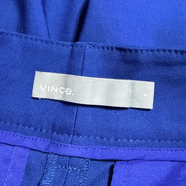 Vince Royal Blue Wide Leg Crop Wool Blend Trousers V535821601 Size 6 - Image 5