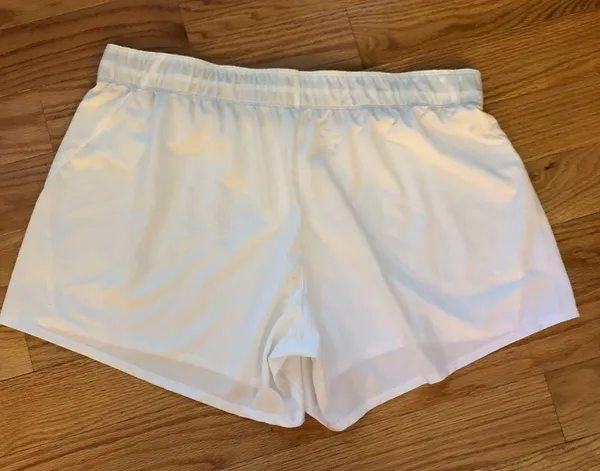 Nike Women white Classic WovenShort - Image 2