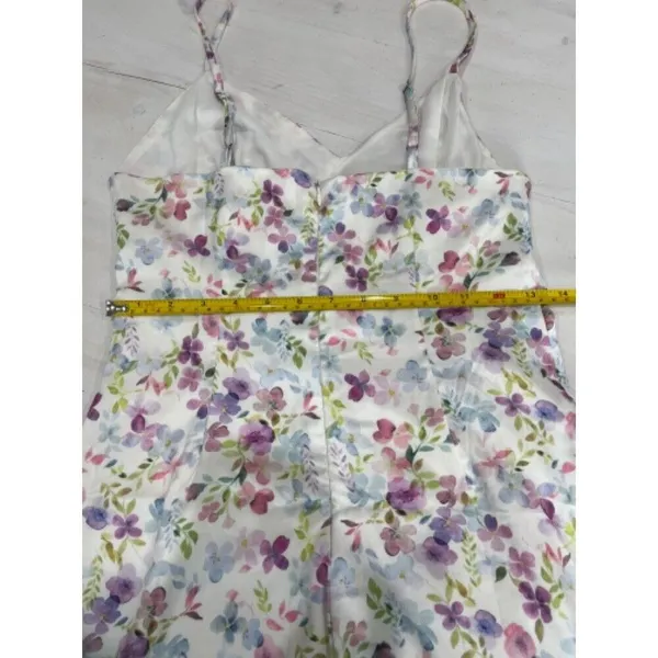 Chloe Rose Floral Print Ruffle Sundress Cottagecore Sleeveless Dress‎ - Image 8