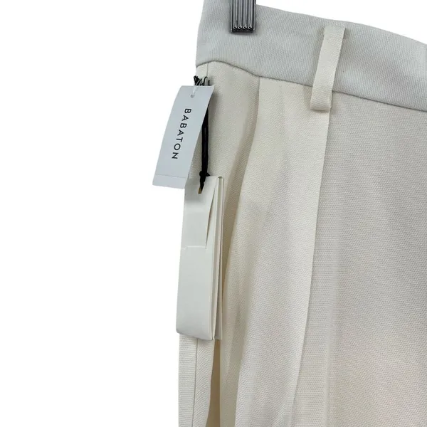 Aritzia Babaton 1-01 Giselle Boy Trouser Dress Pants White Cream Size 12‎ - Image 9