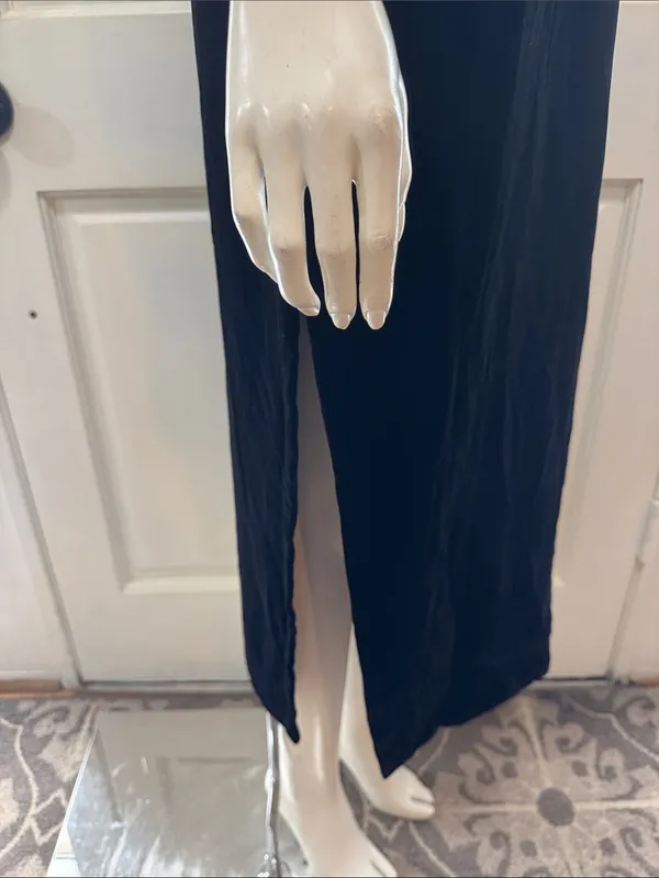 Unbranded Vintage 80s Beaded Soft Velvet Dress, Starburst Sequin Gown - Image 8