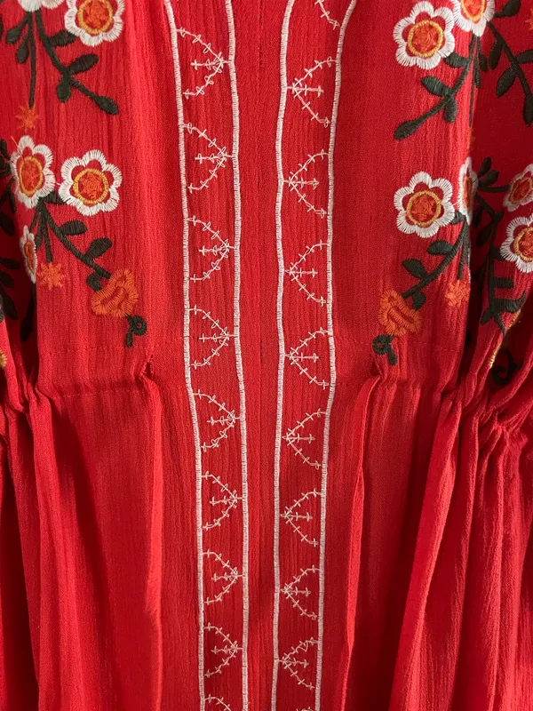 Roolee floral red maxi dress  - Image 3