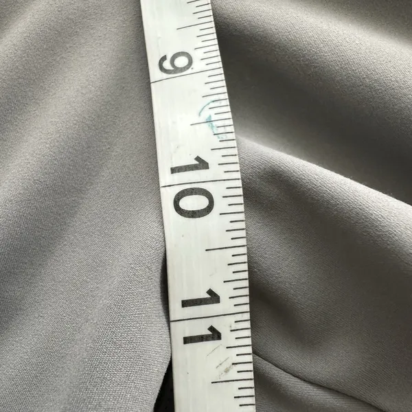 NWT Halara Pants L Flex High Waisted Straight Leg Crepe Work Gray Pockets - Image 7
