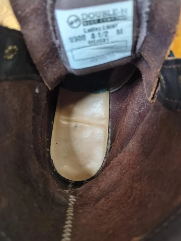 Double-H Women's Sz 8.5 Ladies Lacer Leather Work Boots Western Cowgirl 9300 - Image 12
