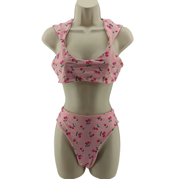 Blackbough Reversible Cherry Bikini Set Womens Small - Image 2
