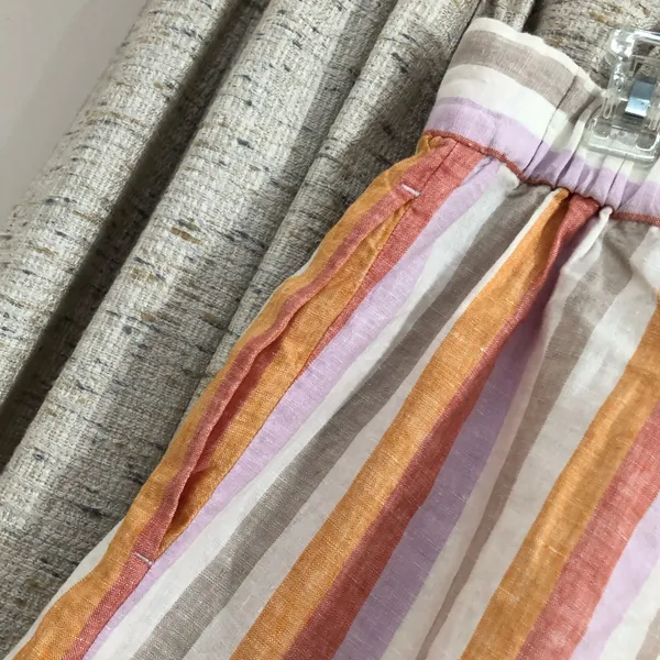Lou & Grey for Loft Striped Linen Wide Leg Crop Pants - Image 10