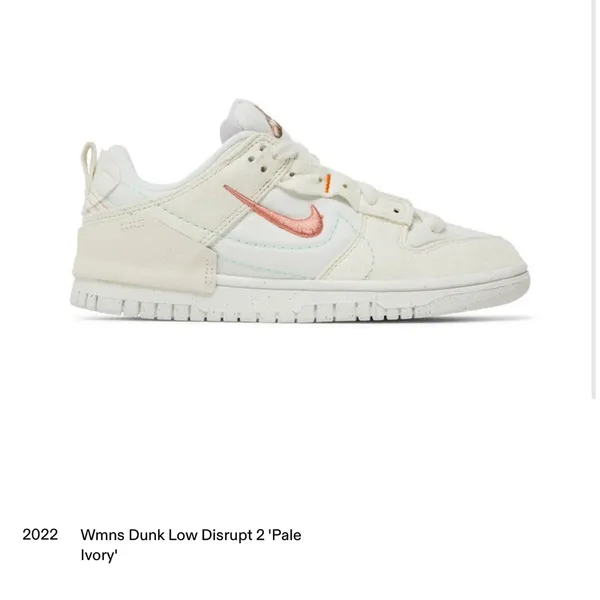 Nike dunk low disrupt 2 pale ivory and sail size 9 - Image 2