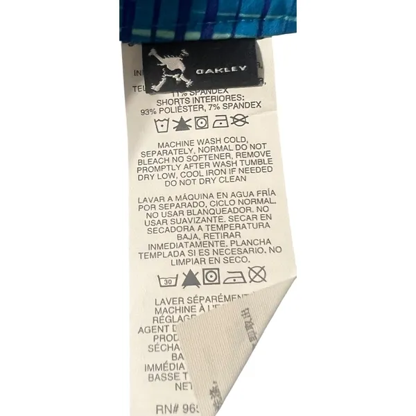 Oakley Golf Skort Women's Blue Plaid Athletic Drawstring Pockets‎ Size 6 - Image 7