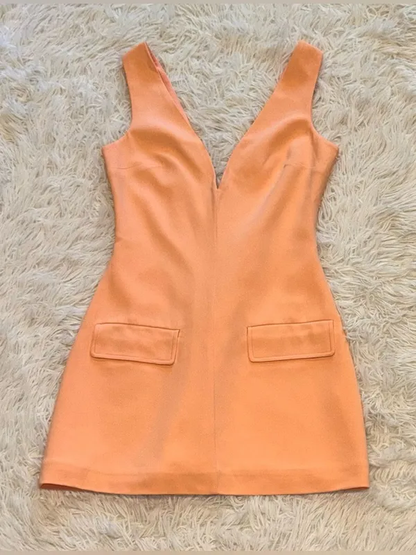 NEW House of CB Olympia Deep V neck sleeveless mini Dress sz Medium - Image 4