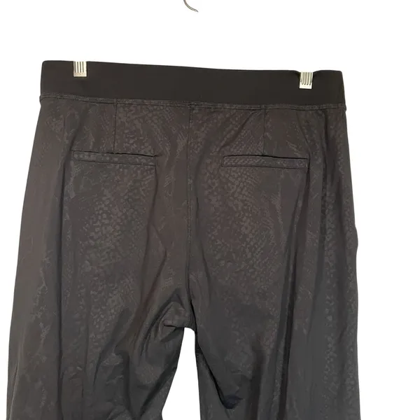 Lululemon Street To Studio Pant II Black Snakeskin Python Print Joggers Womens M - Image 6