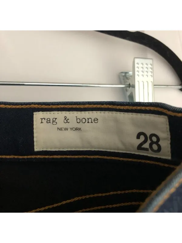 Rag & Bone Womens Ankle Skinny Jeans Size 28 In Dark Wash Stretch Denim - Image 3