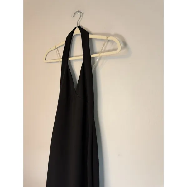 Nookie Medea Midi Bodycon Halter Dress Black Open Back XS NWT Glam Edgy Cocktail - Image 5