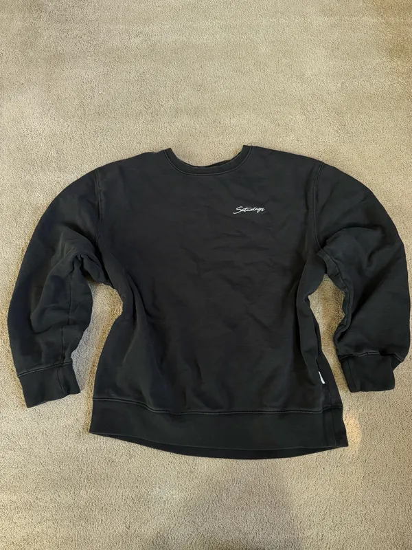 Saturdays NYC Black Crewneck Sweatshirt – Size XXL - Image 2