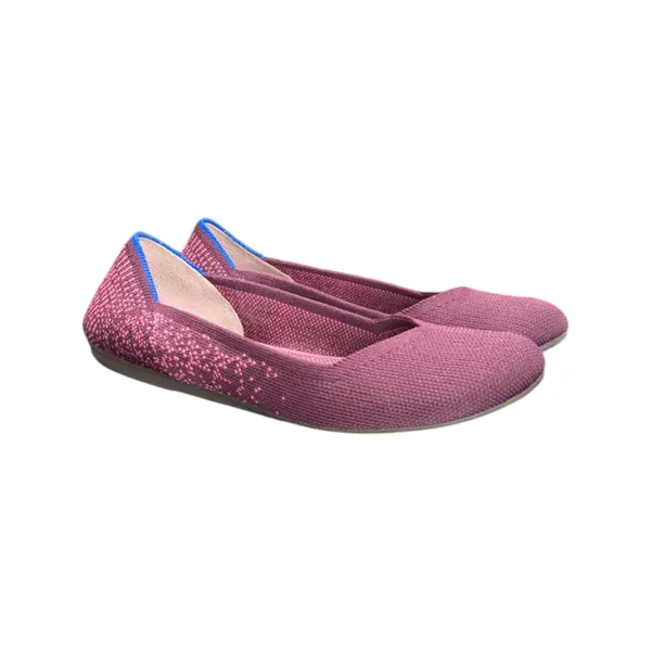 Rothys The Flat Fig Python Round Toe Slip On Shoes Balletcore Womens 6 Purple - Image 2