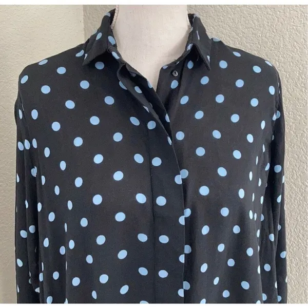 Zara Woman Oversized Drop Waist Polka Dot Tunic Size Medium - Image 11